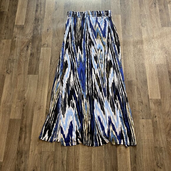 Design History Blue Abstract Skirt Missy Size Medium - Picture 1 of 6